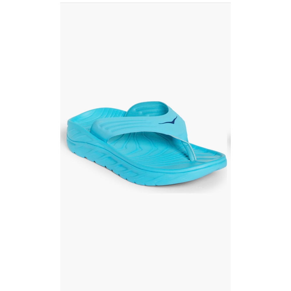 NWT Men’s Size 12 Hoka One Ora Recovery Flip Flop Scuba Blue/Bellwether Blue - Picture 5 of 8